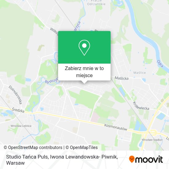 Mapa Studio Tańca Puls, Iwona Lewandowska- Piwnik