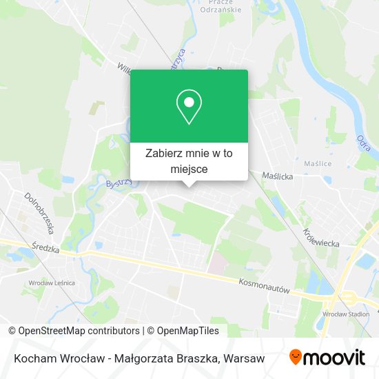 Mapa Kocham Wrocław - Małgorzata Braszka