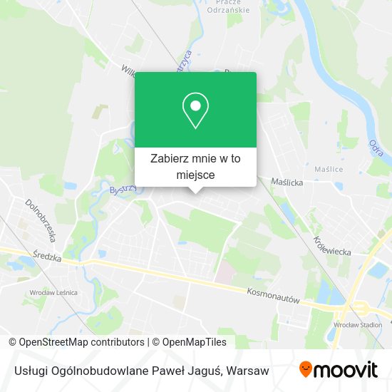 Mapa Usługi Ogólnobudowlane Paweł Jaguś