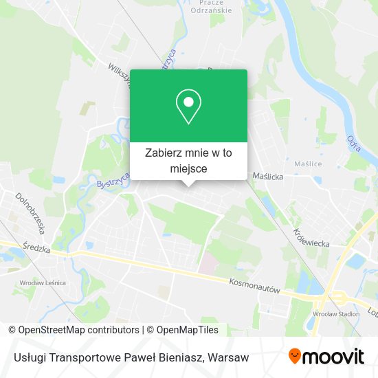 Mapa Usługi Transportowe Paweł Bieniasz