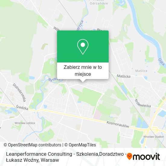 Mapa Leanperformance Consulting - Szkolenia,Doradztwo - Łukasz Woźny