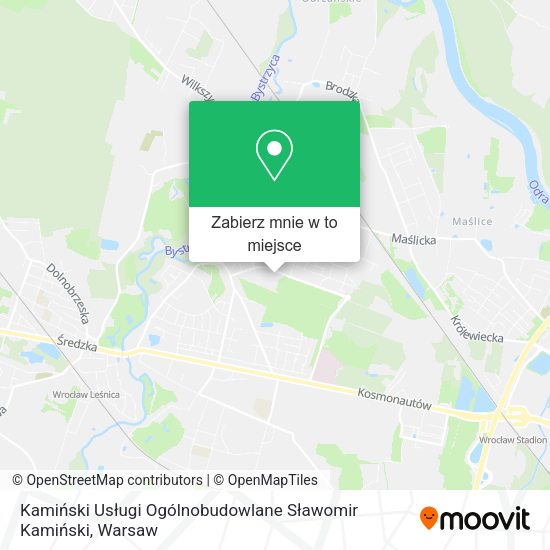 Mapa Kamiński Usługi Ogólnobudowlane Sławomir Kamiński