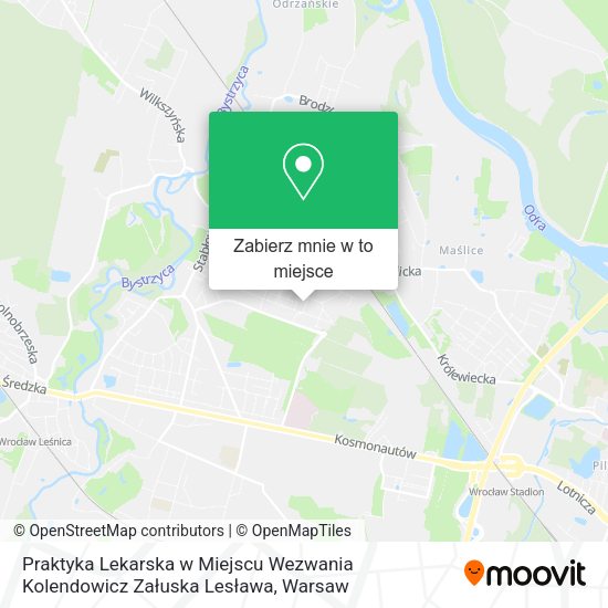 Mapa Praktyka Lekarska w Miejscu Wezwania Kolendowicz Załuska Lesława