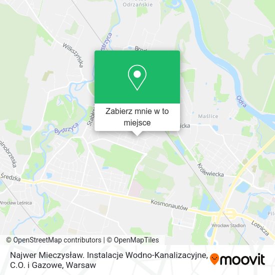 Mapa Najwer Mieczysław. Instalacje Wodno-Kanalizacyjne, C.O. i Gazowe