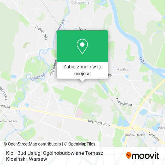 Mapa Klo - Bud Usługi Ogólnobudowlane Tomasz Kłosiński