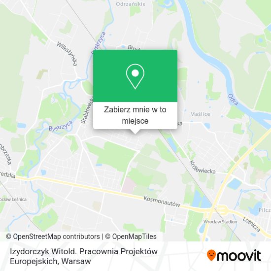 Mapa Izydorczyk Witold. Pracownia Projektów Europejskich