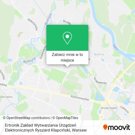 Mapa Ertronik Zakład Wytwarzania Urządzeń Elektronicznych Ryszard Kłapciński