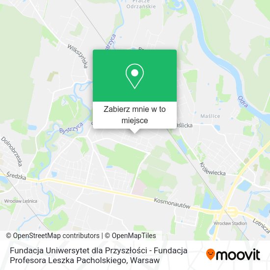 Mapa Fundacja Uniwersytet dla Przyszłości - Fundacja Profesora Leszka Pacholskiego