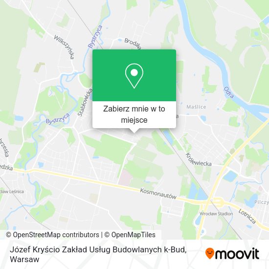 Mapa Józef Kryścio Zakład Usług Budowlanych k-Bud