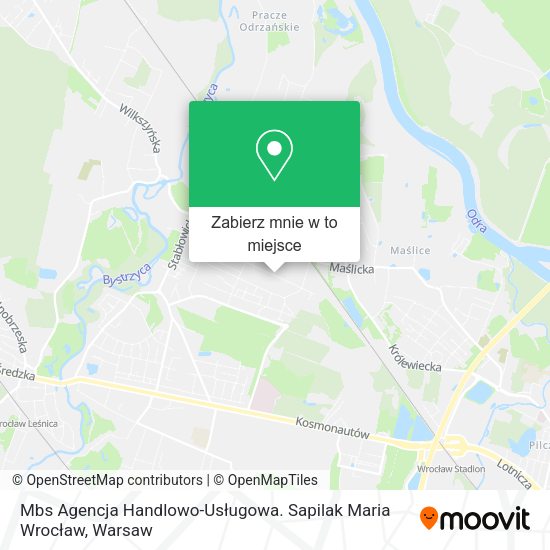 Mapa Mbs Agencja Handlowo-Usługowa. Sapilak Maria Wrocław