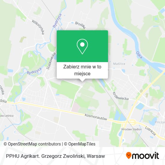 Mapa PPHU Agrikart. Grzegorz Zwoliński