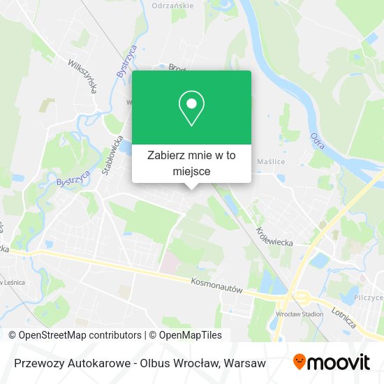 Mapa Przewozy Autokarowe - Olbus Wrocław