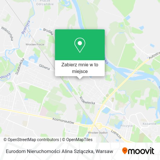 Mapa Eurodom Nieruchomości Alina Szlączka