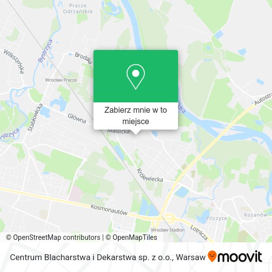 Mapa Centrum Blacharstwa i Dekarstwa sp. z o.o.