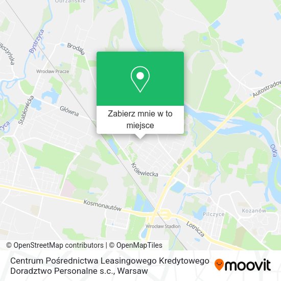 Mapa Centrum Pośrednictwa Leasingowego Kredytowego Doradztwo Personalne s.c.