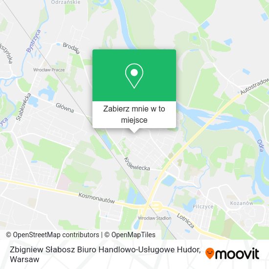 Mapa Zbigniew Słabosz Biuro Handlowo-Usługowe Hudor