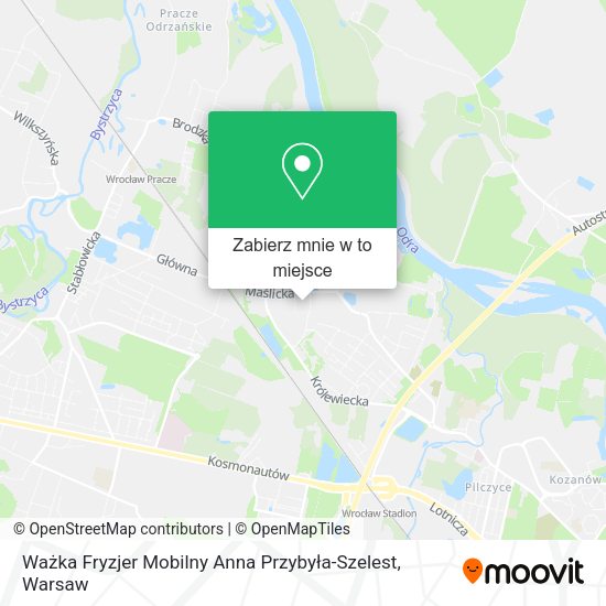 Mapa Ważka Fryzjer Mobilny Anna Przybyła-Szelest