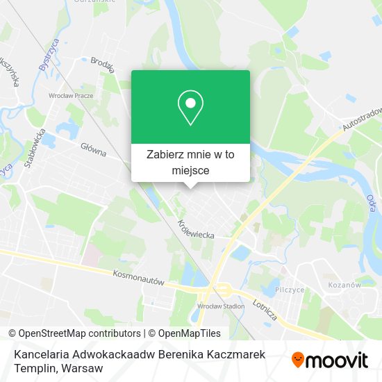 Mapa Kancelaria Adwokackaadw Berenika Kaczmarek Templin