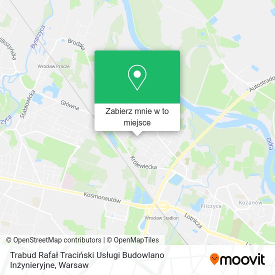 Mapa Trabud Rafał Traciński Usługi Budowlano Inżynieryjne