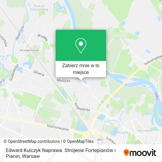 Mapa Edward Kulczyk Naprawa. Strojenie Fortepianów i Pianin