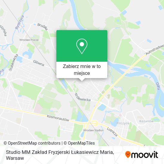 Mapa Studio MM Zakład Fryzjerski Łukasiewicz Maria