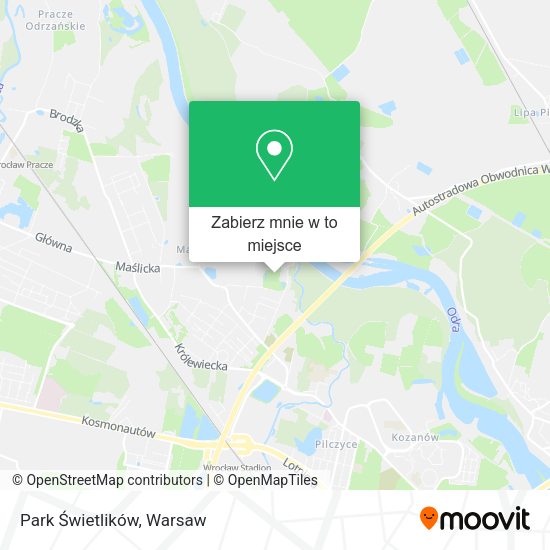 Mapa Park Świetlików