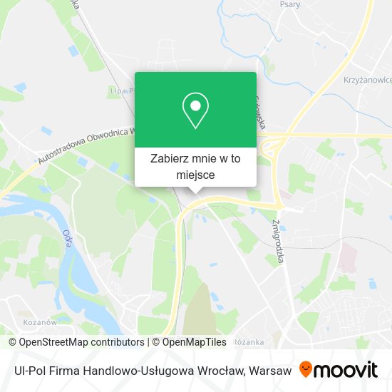 Mapa Ul-Pol Firma Handlowo-Usługowa Wrocław