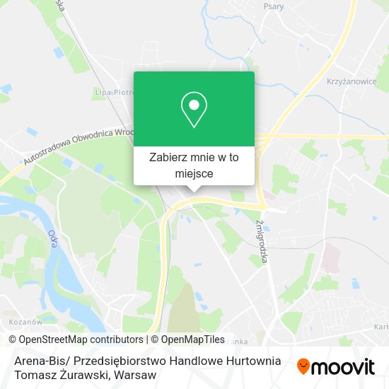 Mapa Arena-Bis/ Przedsiębiorstwo Handlowe Hurtownia Tomasz Żurawski