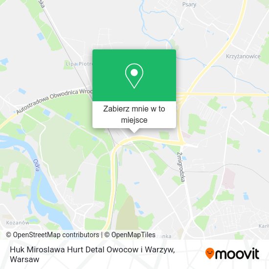 Mapa Huk Miroslawa Hurt Detal Owocow i Warzyw