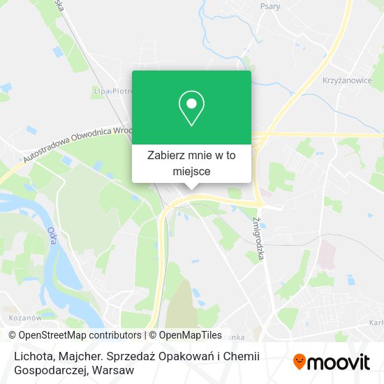 Mapa Lichota, Majcher. Sprzedaż Opakowań i Chemii Gospodarczej