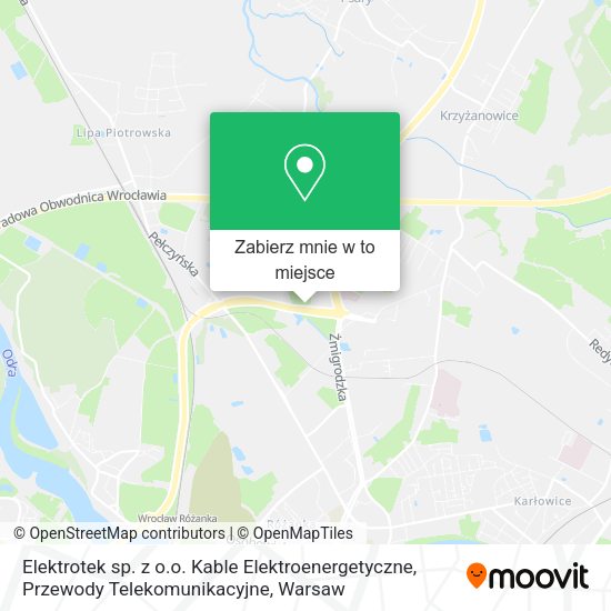 Mapa Elektrotek sp. z o.o. Kable Elektroenergetyczne, Przewody Telekomunikacyjne