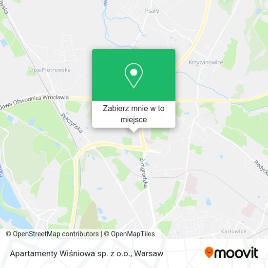 Mapa Apartamenty Wiśniowa sp. z o.o.