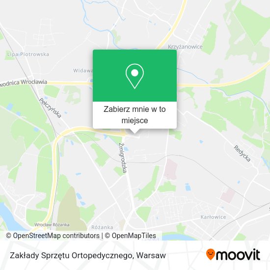 Mapa Zakłady Sprzętu Ortopedycznego