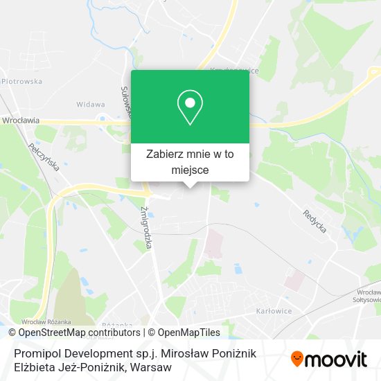 Mapa Promipol Development sp.j. Mirosław Poniżnik Elżbieta Jeż-Poniżnik