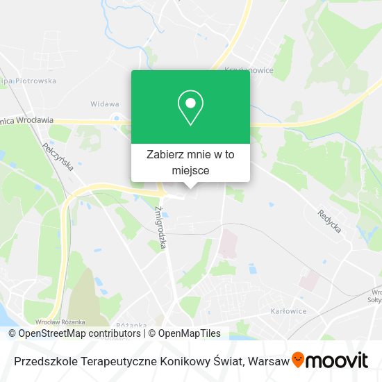 Mapa Przedszkole Terapeutyczne Konikowy Świat