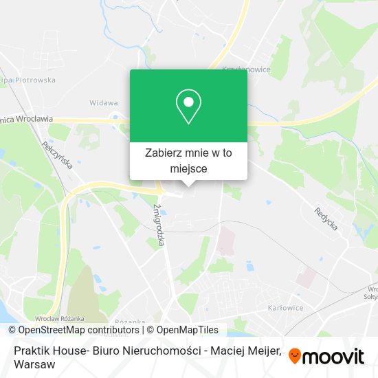 Mapa Praktik House- Biuro Nieruchomości - Maciej Meijer