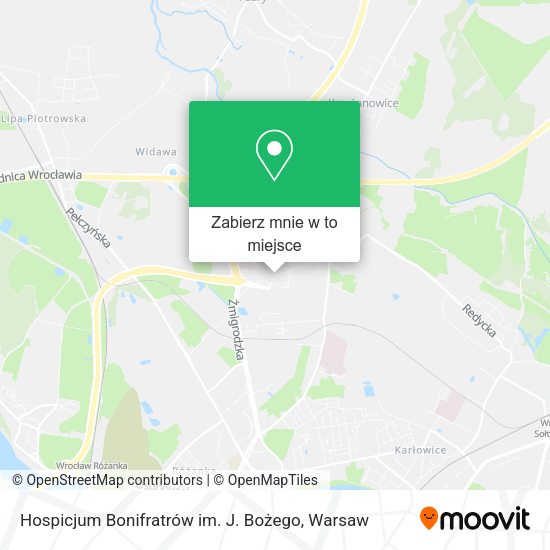 Mapa Hospicjum Bonifratrów im. J. Bożego