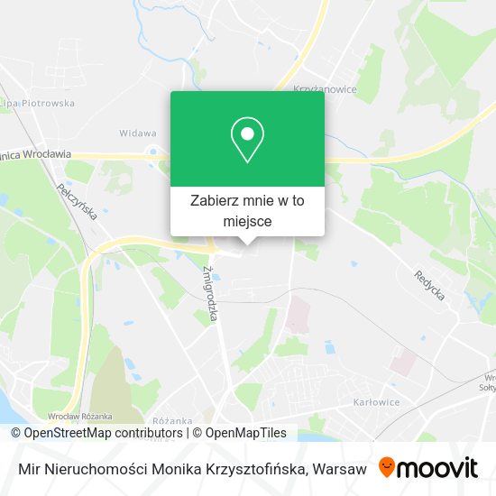 Mapa Mir Nieruchomości Monika Krzysztofińska