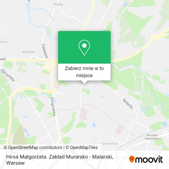 Mapa Hirsa Małgorzata. Zakład Murarsko - Malarski