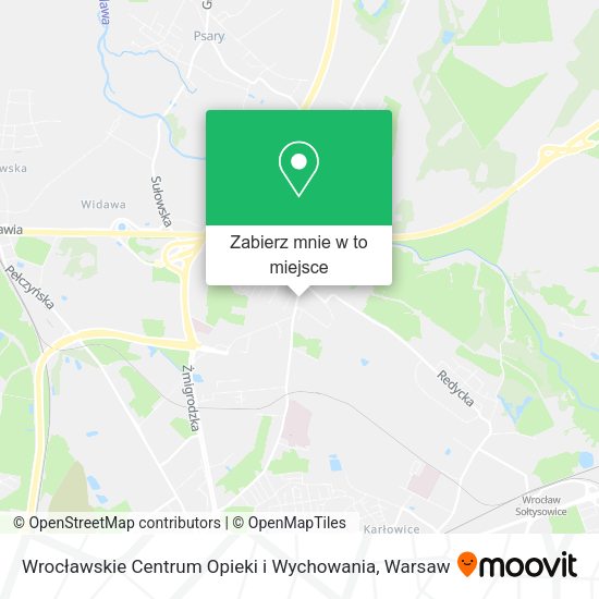 Mapa Wrocławskie Centrum Opieki i Wychowania
