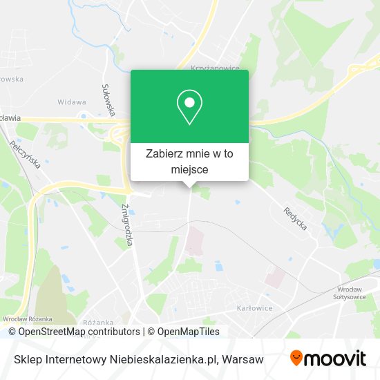 Mapa Sklep Internetowy Niebieskalazienka.pl