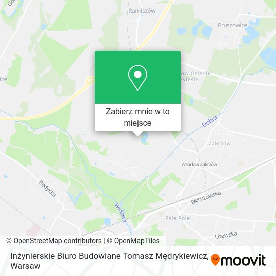 Mapa Inżynierskie Biuro Budowlane Tomasz Mędrykiewicz