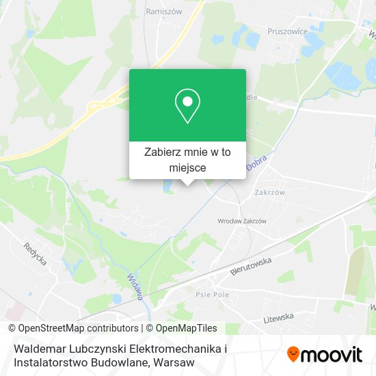 Mapa Waldemar Lubczynski Elektromechanika i Instalatorstwo Budowlane