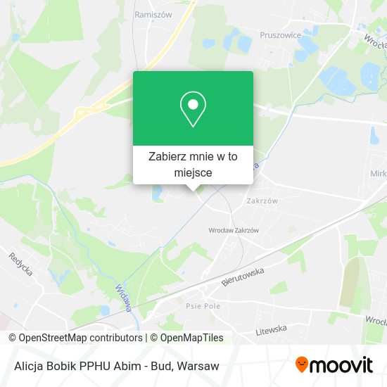 Mapa Alicja Bobik PPHU Abim - Bud