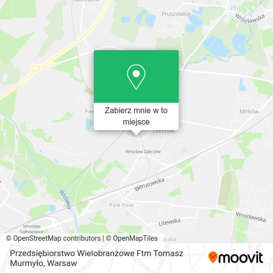 Mapa Przedsiębiorstwo Wielobranżowe Ftm Tomasz Murmyło