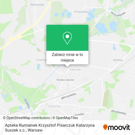 Mapa Apteka Rumianek Krzysztof Pisarczuk Katarzyna Suszek s.c.