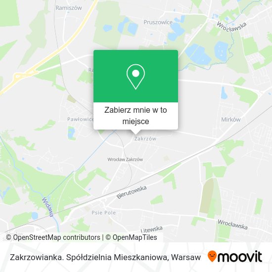 Mapa Zakrzowianka. Spółdzielnia Mieszkaniowa