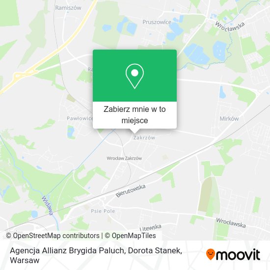 Mapa Agencja Allianz Brygida Paluch, Dorota Stanek