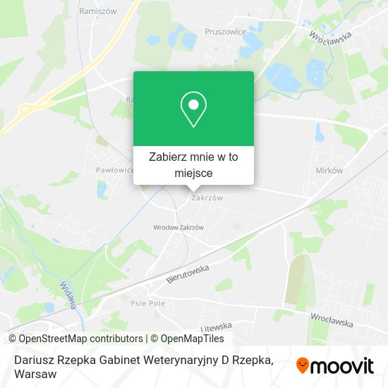 Mapa Dariusz Rzepka Gabinet Weterynaryjny D Rzepka