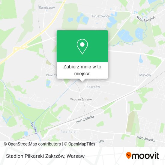 Mapa Stadion Piłkarski Zakrzów